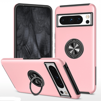 Thumbnail for Google Pixel 8 Pro Compatible Premium Magnetic Ring Holder Shockproof Case Cover - Pink