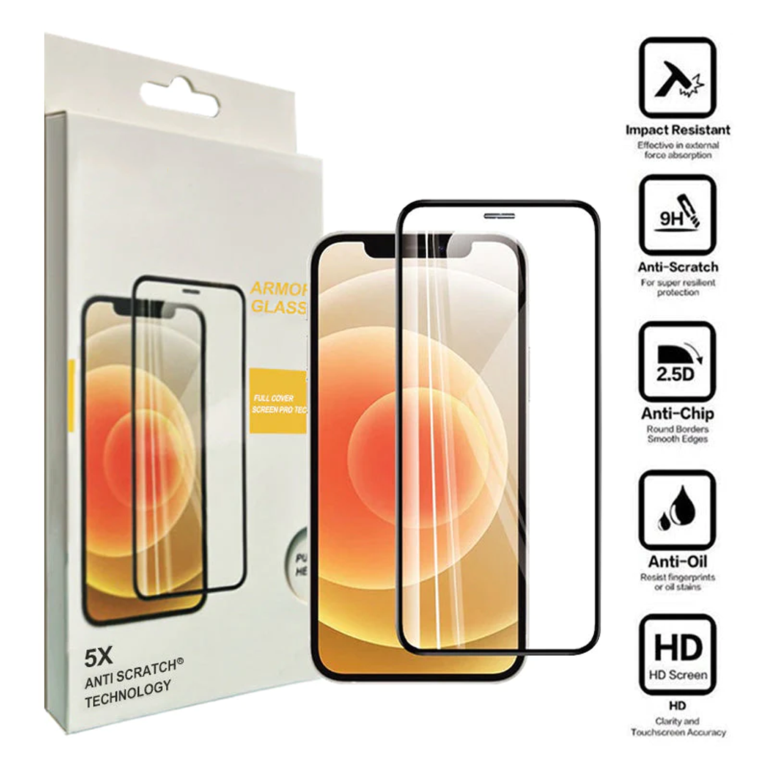 iPhone 15 Full Cover Clear/Privacy/Armour Tempered Glass Screen Protector: Compatible and Comprehensive Protection with Cleaning Kit and Dust-Proof Installation Kit
