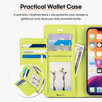 Thumbnail for iPhone 14 Pro Compatible Case Cover Rich Diary for Stylish Protection - Mint