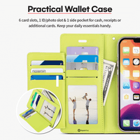 Thumbnail for iPhone 15 Plus Compatible Case Cover With Rich Diary for Stylish Protection - Mint