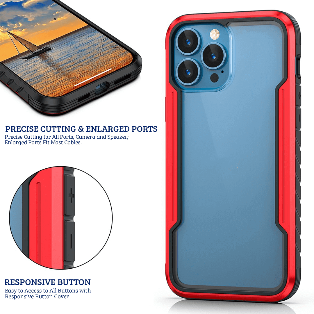 iPhone 13 Compatible Case Cover With Shockproof Armor Heavy-Duty - Blue