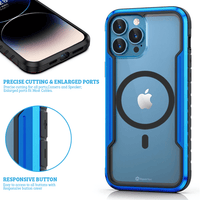 Thumbnail for iPhone 15 Pro Max Compatible Armor Case Cover Premium Shockproof Heavy Duty Compatible with MagSafe Technology - Iridescent