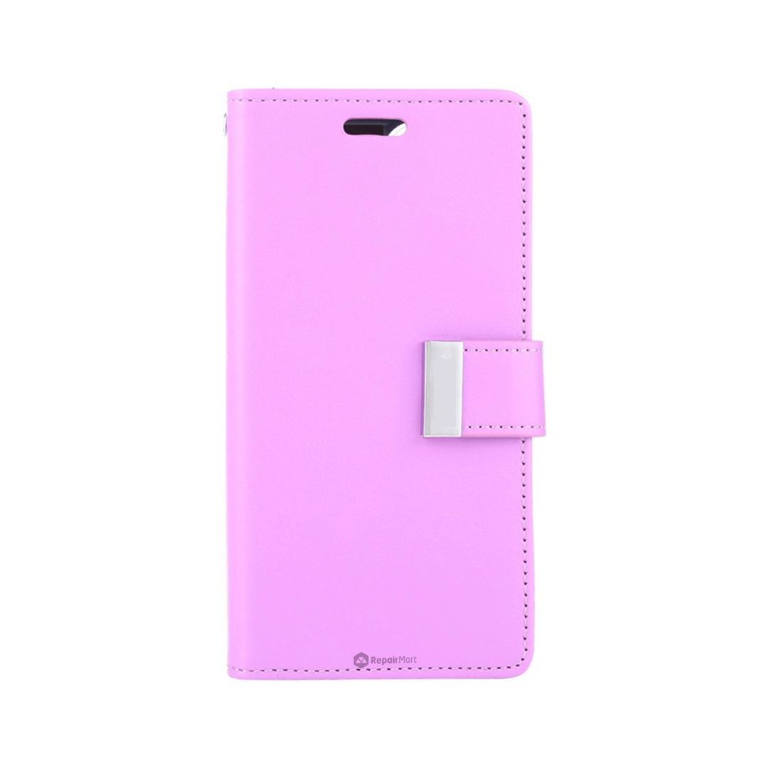 iPhone 15 Plus Compatible Case Cover Rich Diary for Stylish Protection - Purple