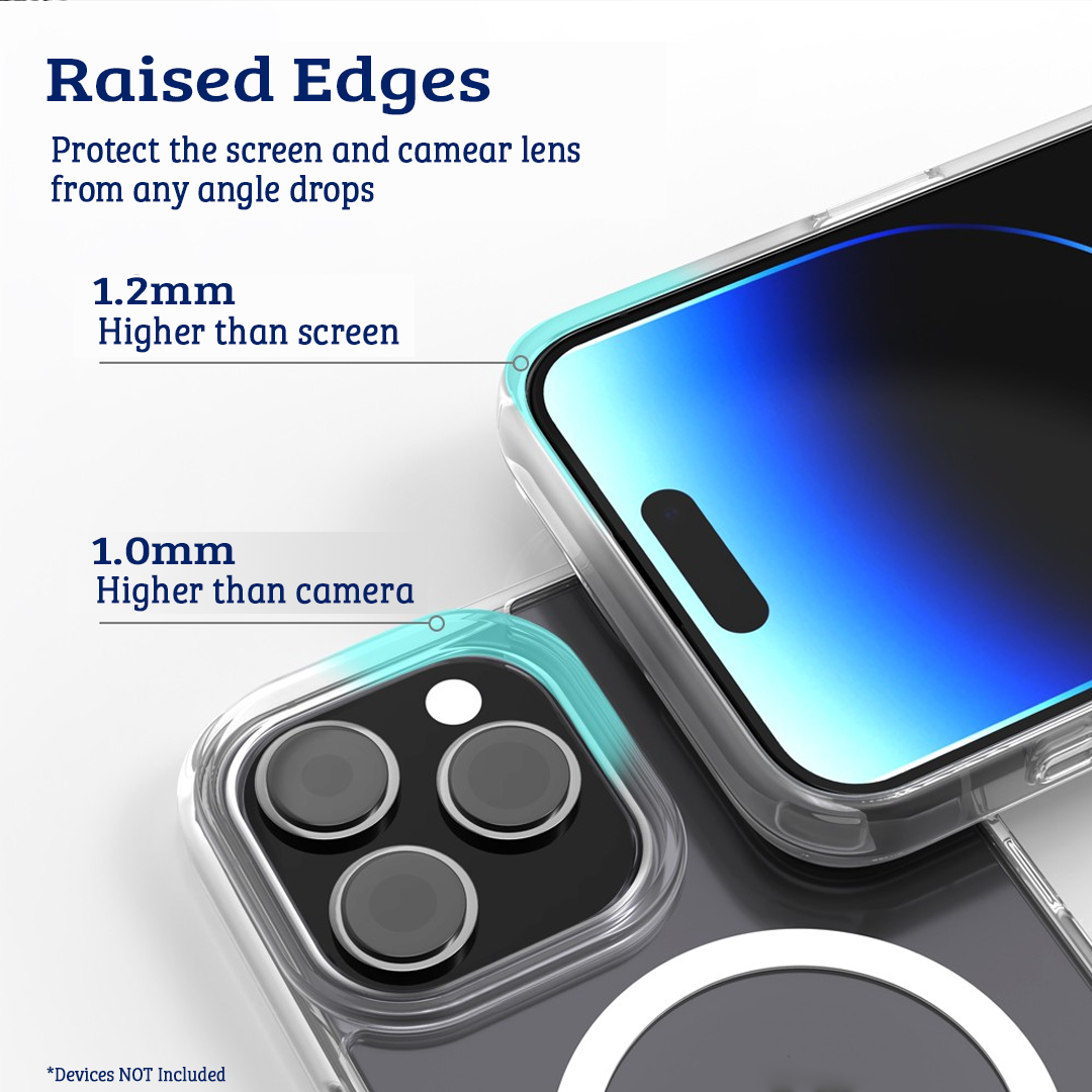 iPhone 15 Shockproof Case Cover with Wireless Charging Support - Easy Grip, Slip-Proof, Screen & Camera Lens Guard - Black