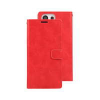 Thumbnail for Samsung Galaxy S24 Ultra Compatible Premium Blue Moon Diary Case Cover - Red