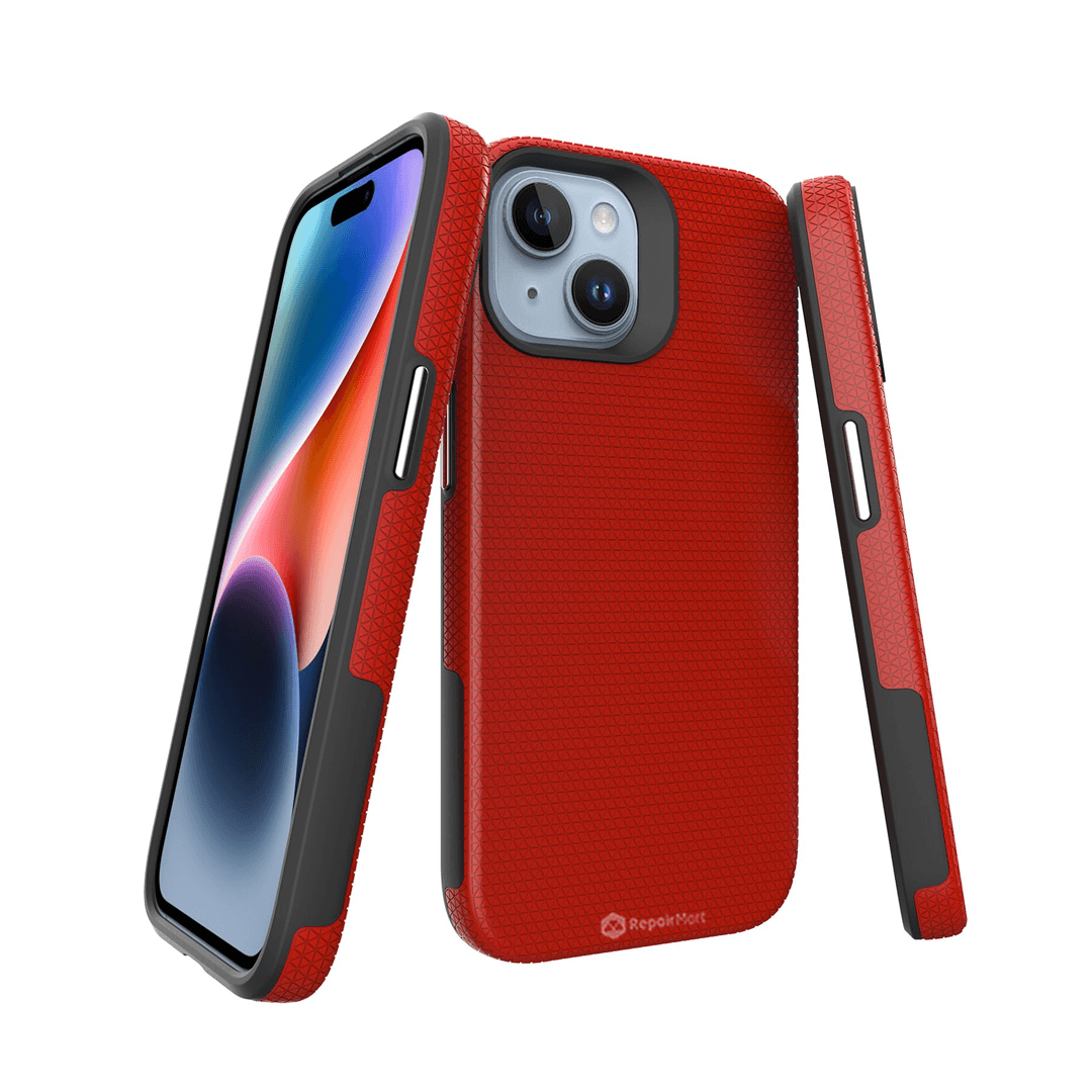 iPhone 15 Compatible Case Cover With Shockproof Rugged Cover - Red