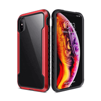 Thumbnail for iPhone X Compatible Case Cover With Premium Shield Shockproof Heavy Duty Armor in Red