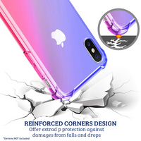 Thumbnail for iPhone 11 Pro Compatible Case Cover With Clear Rainbow Airbag Bumper Shockproof - Pink and Purple