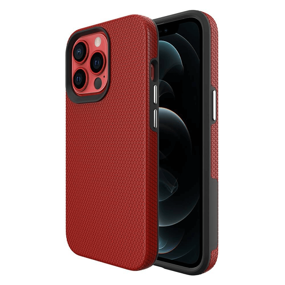 iPhone 13 Compatible Shockproof Hardy Case Cover - Red