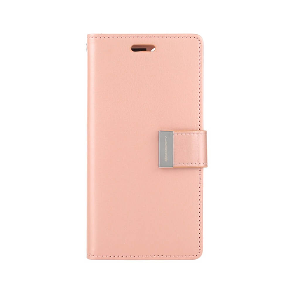 iPhone 14 Compatible Case Cover Rich Diary for Stylish Protection - Rose Gold