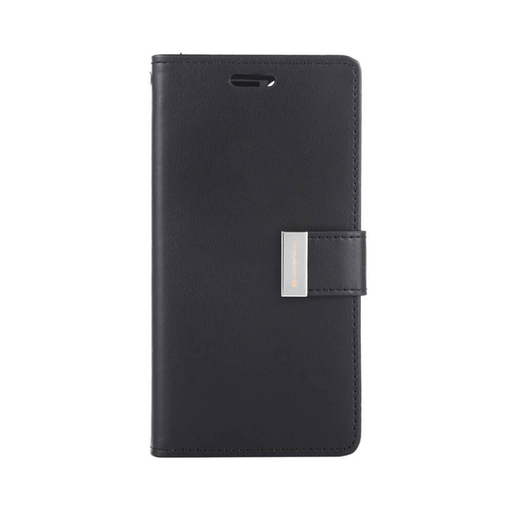 iPhone 14 Pro Compatible Case Cover Rich Diary for Stylish Protection - Black