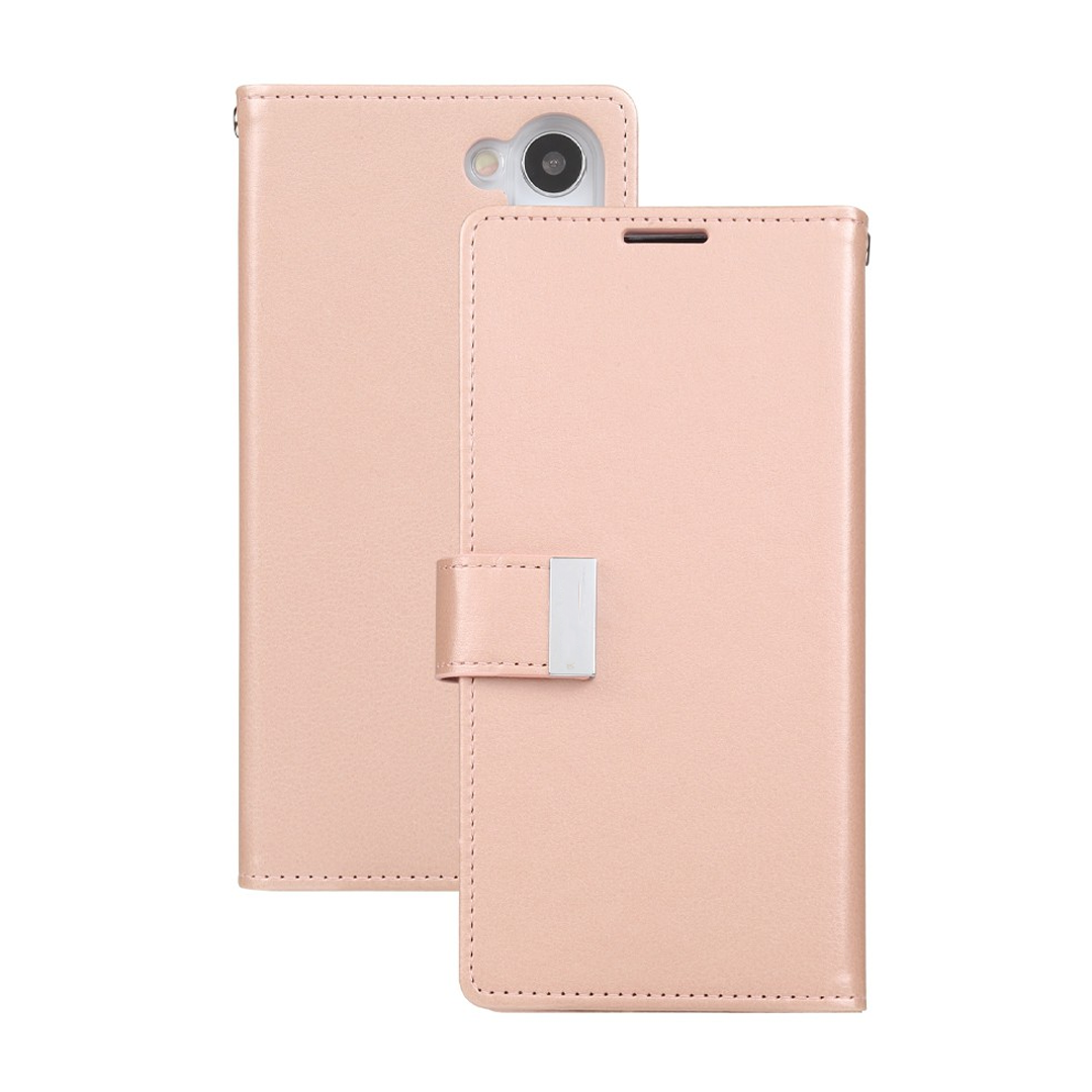 Samsung Galaxy S24 Plus Compatible Case Cover With Premium Rich Diary - Rose Gold