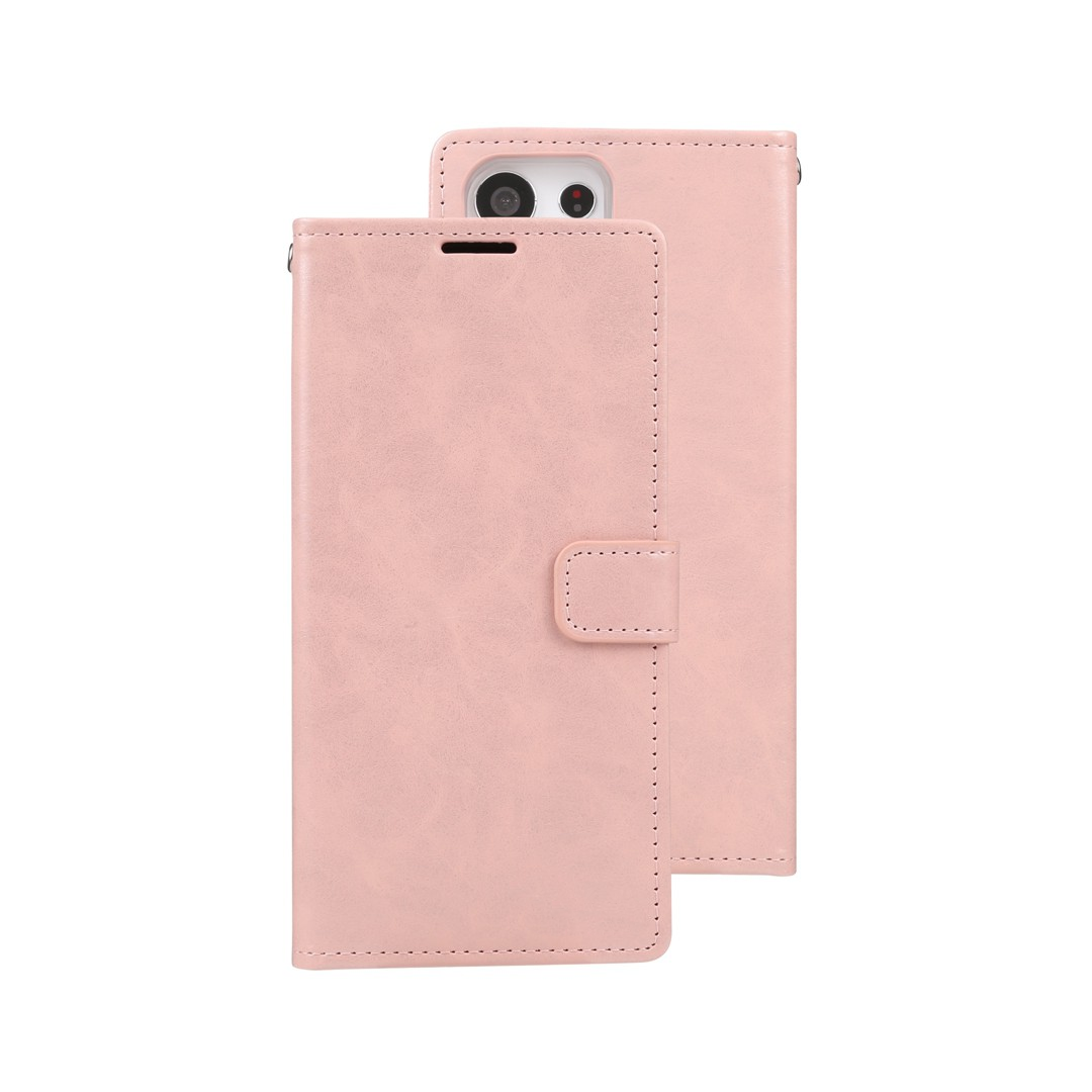 Samsung Galaxy S23 Plus Compatible Case Cover With Blue Moon Diary - Rose Gold