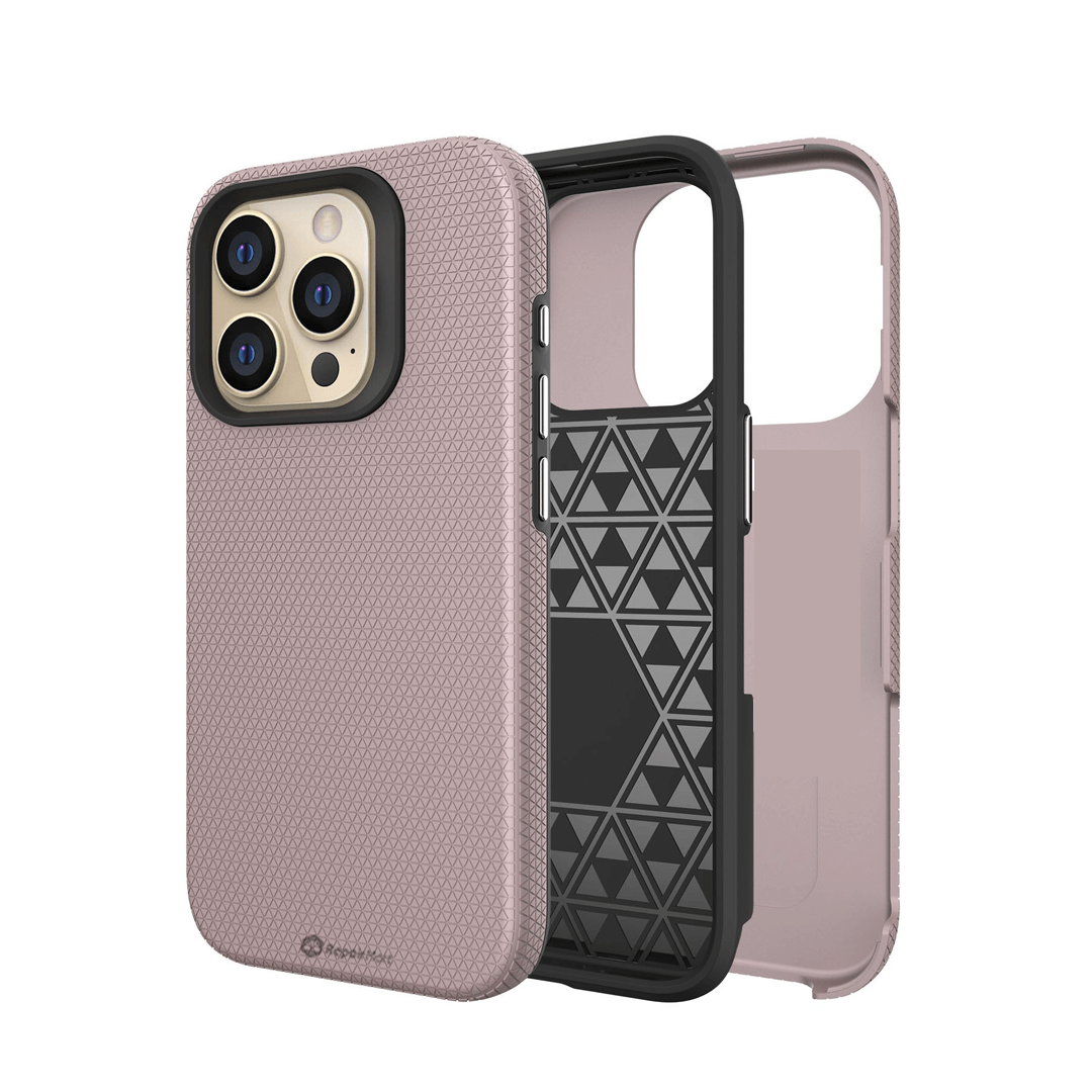 iPhone 15 Pro Max Compatible Case Cover With Shockproof Rugged Design - Rose Gold