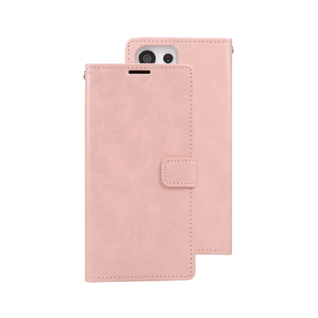 Samsung Galaxy S24 Ultra Compatible Case Cover: Blue Moon Diary - Rose Gold
