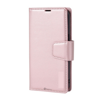 Thumbnail for iPhone 16 Pro Magnetic Flip Wallet Case Cover with Drop-Resistant PU Leather, Multiple Card Holder Slots & Secure Front Screen Cover - Rose Gold