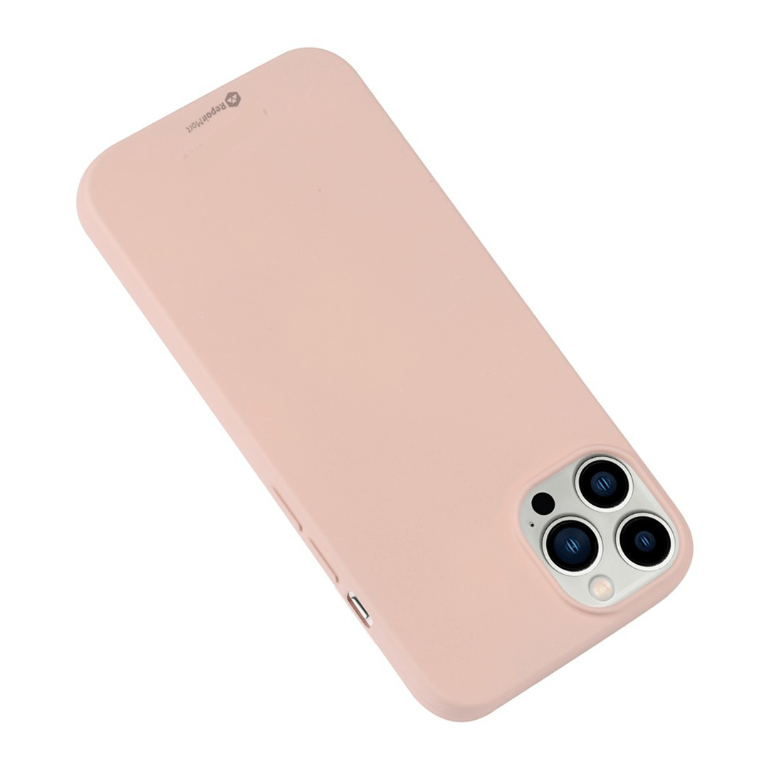 iPhone 15 Pro Max Case Cover Compatible With Soft Jelly And TPU Protection - Pink Sand