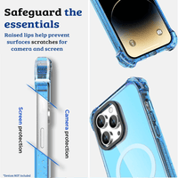 Thumbnail for iPhone 15 Compatible Case Cover With Clear Bounce Impact Compatible With Magsafe Technology - Clear Blue