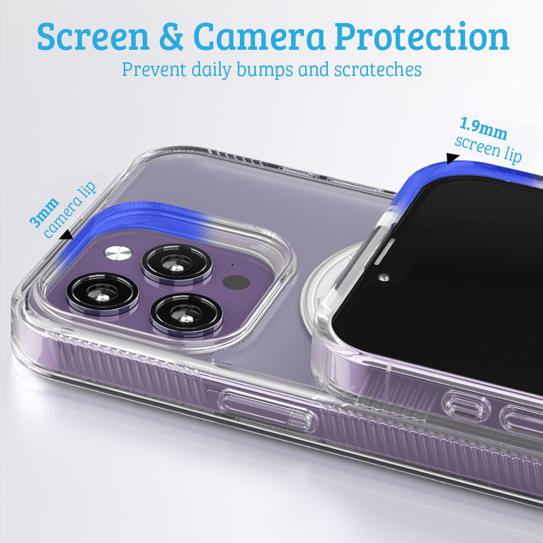 iPhone 15 Plus Strong Case Cover - Drop & Shock Protection, Anti-Scratch, Anti-Fingerprint, Screen & Camera Lens Guard, MagSafe Compatible