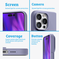 Thumbnail for iPhone 15 Pro Soft Silicone Case Cover: Durable, Shock-Proof, Drop-Proof, Smooth Silky Exterior - Stone