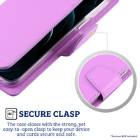 Thumbnail for iPhone 13 Mini Compatible Case Cover With Premium Sonata Diary - Purple