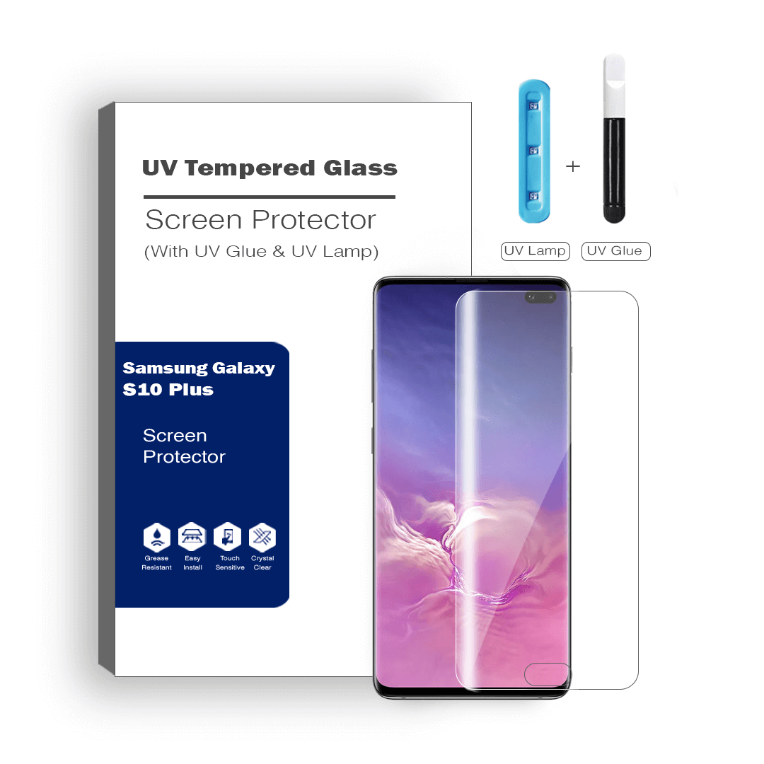 Advanced UV Liquid Glue 9H Tempered Glass Screen Protector for Samsung Galaxy S10 Plus - Ultimate Guard, Screen Armor, Bubble-Free Installation