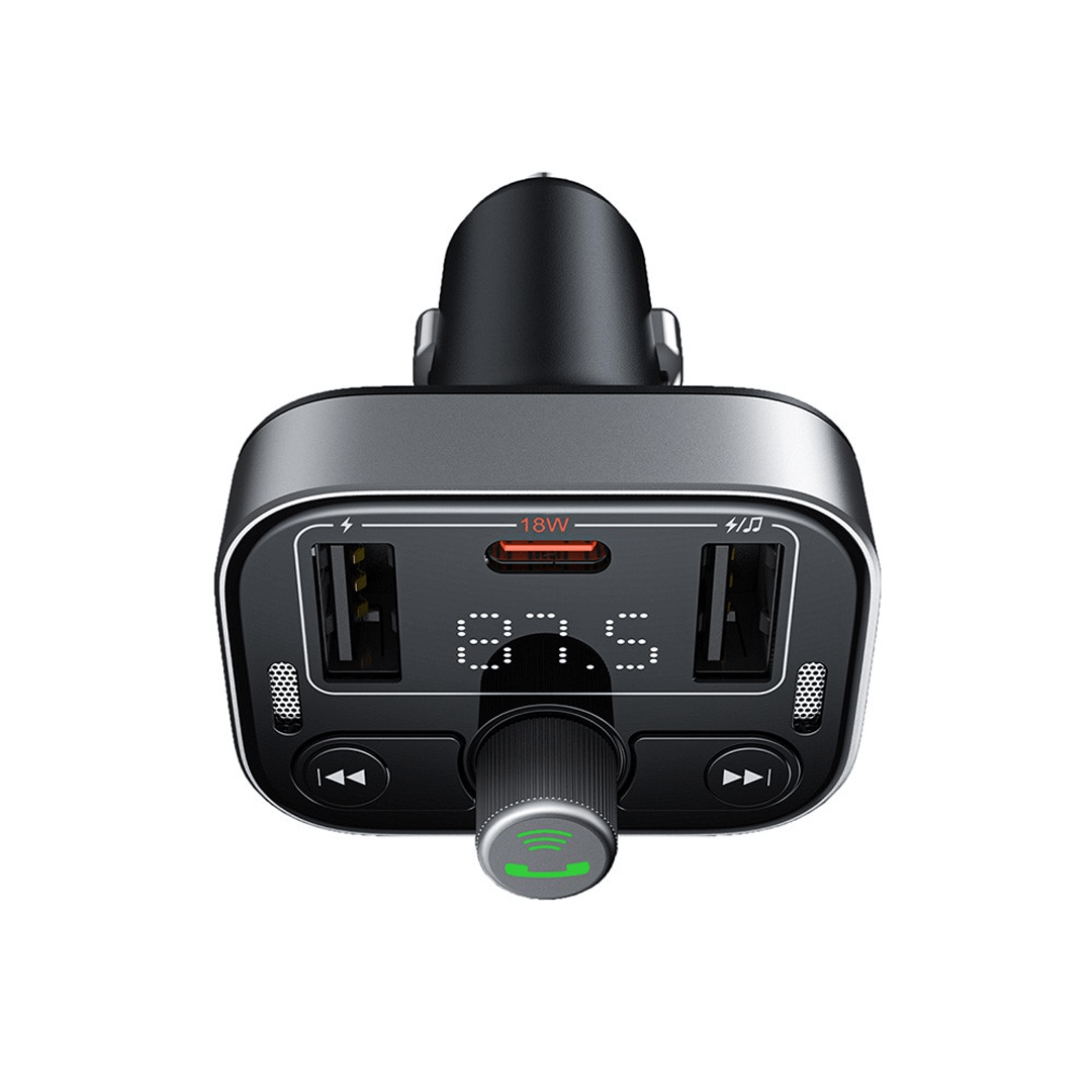 Car FM Transmitter: Streamlined Connectivity and Versatile Charging Hub