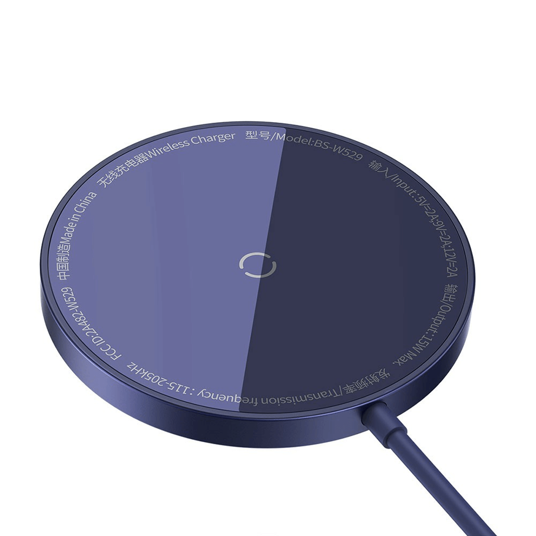 Baseus Simple Mini3 Magnetic Wireless Charger 15W- Blue