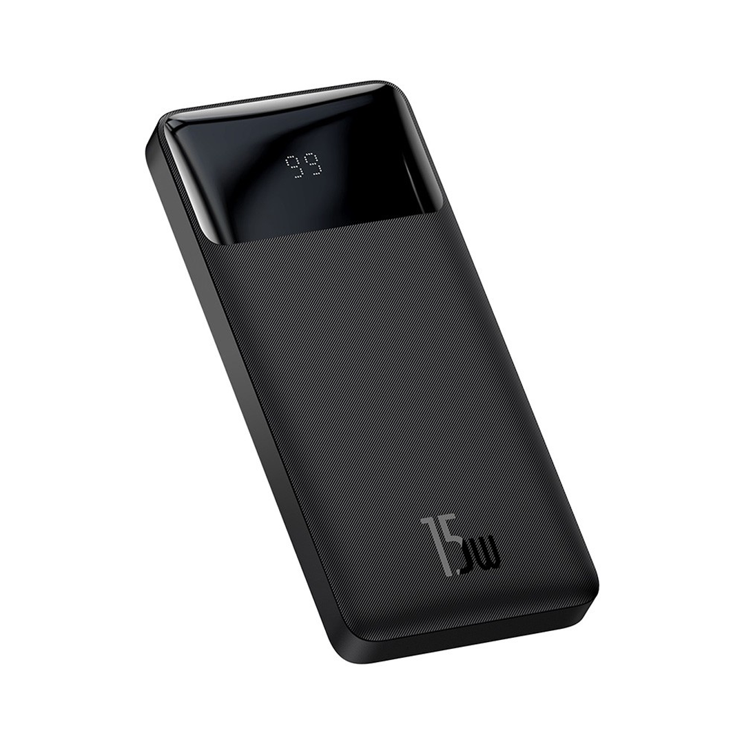 Baseus Bipow Digital Display Power Bank 10000mAh 15W (Overseas Edition) PPBD050001-Black