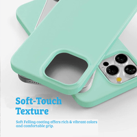 Thumbnail for iPhone 15 Soft Silicone Jelly Case Cover - Long Lasting With Shock & Drop Protection, And Screen & Camera Lens Guard - Black