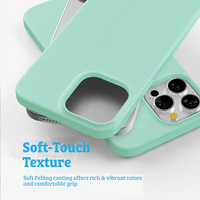 Thumbnail for iPhone 14 Compatible Case Cover With Soft Jelly And TPU Protection - Mint