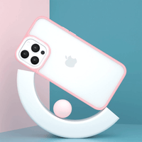 Thumbnail for iPhone 14 Pro Max Compatible Case Cover With Shockproof Hybrid Bumper Candy Colour - Pink