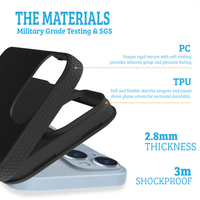 Thumbnail for iPhone 16 Compatible Case Cover With Shockproof Rugged And Compatible With MagSafe Technology- Navy