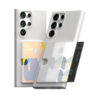 Thumbnail for Samsung Galaxy S24 Ultra Compatible Case Cover With Rail 2 Card - Transparent