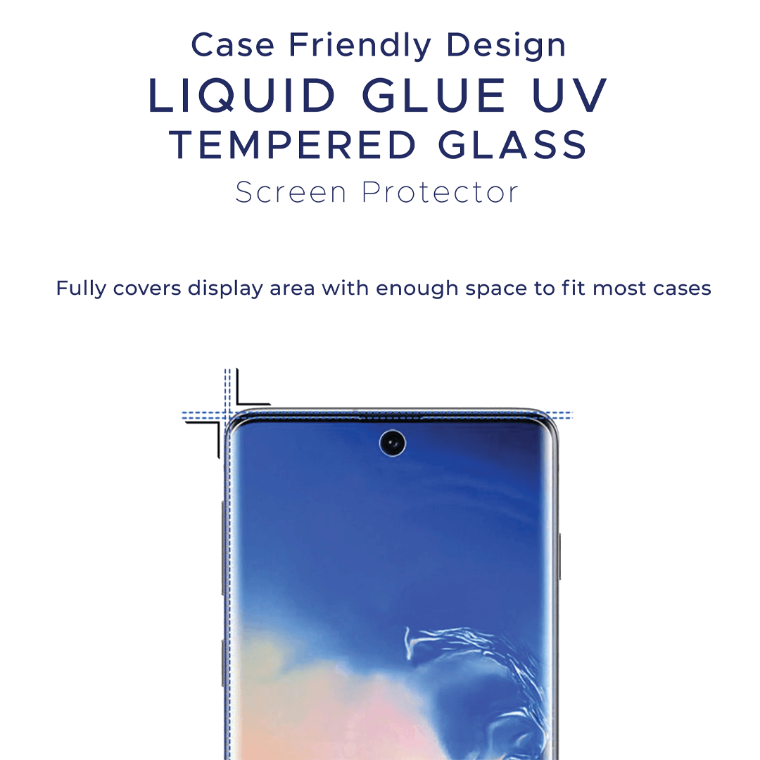 Samsung Galaxy S10 Plus Compatible Advanced UV Liquid Tempered Glass Screen Protector