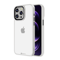 Thumbnail for iPhone 15 Pro Compatible Case Cover With Shockproof Metal Camera Lens - White