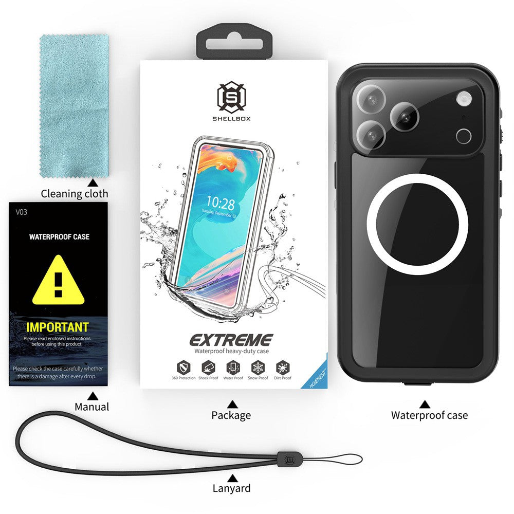 iPhone 17 Waterproof Shockproof Case Cover with MagSafe Technology