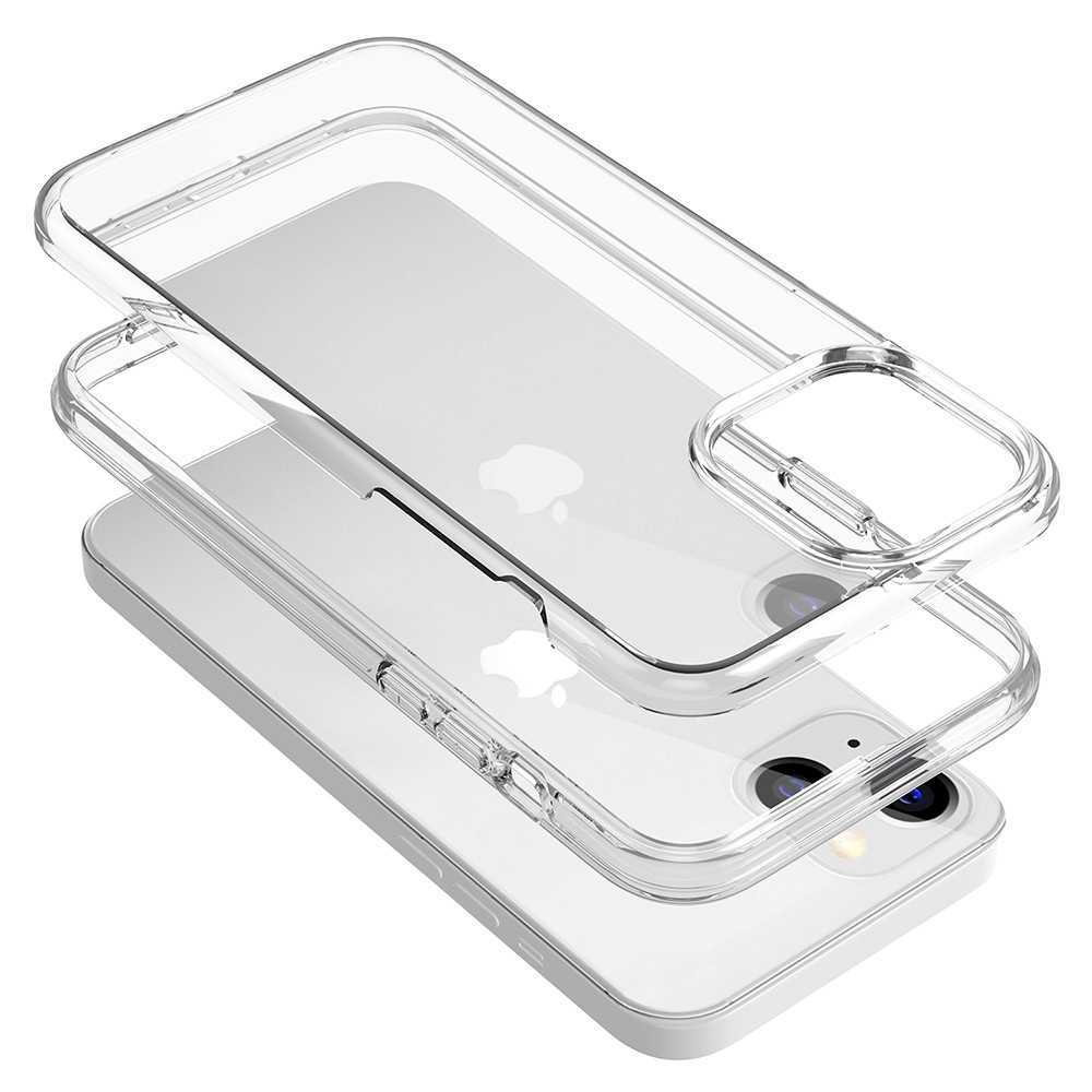 iPhone 14 Compatible Case Cover With Military-Grade Protection, Premium Clear And Wireless Charging - Clear Pink