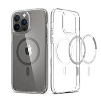Thumbnail for iPhone 14 Plus Compatible Case Cover With Ultimate Shockproof Transparent And Compatible with MagSafe Technology - Clear Black