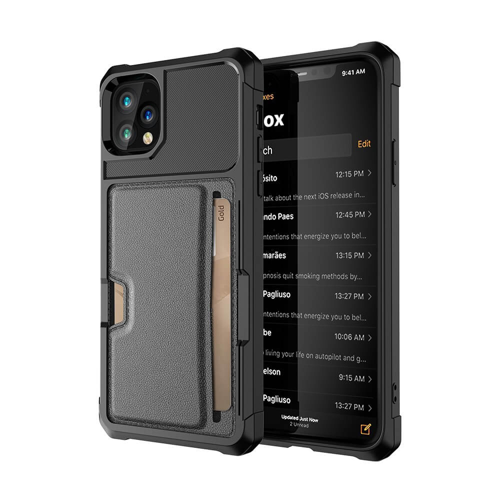 Card Slot Case with Magnetic Anti-Fall Protection - Fit for iPhone Series