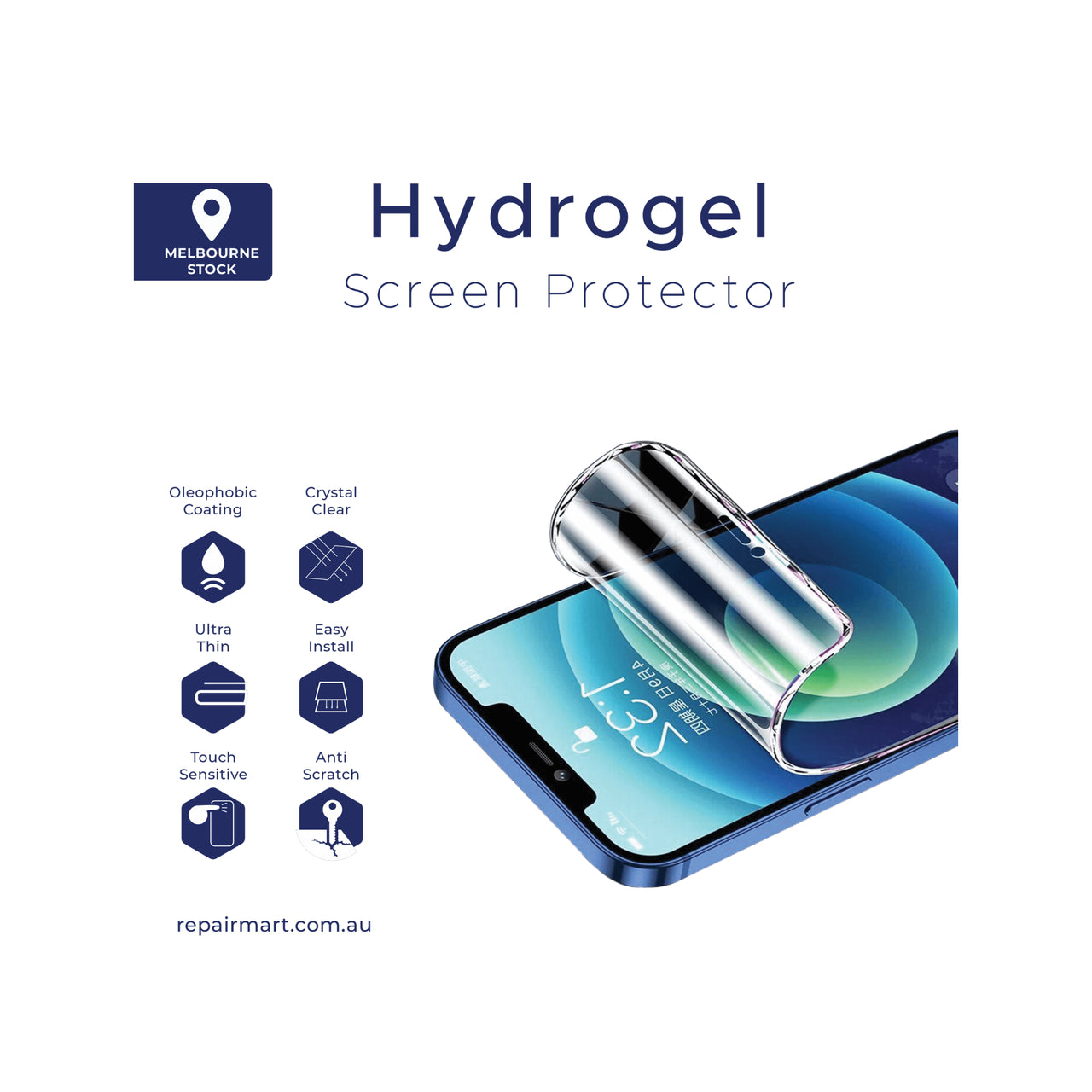 Full Coverage Ultra HD Premium Hydrogel Screen Protector Fit For Vivo X60t