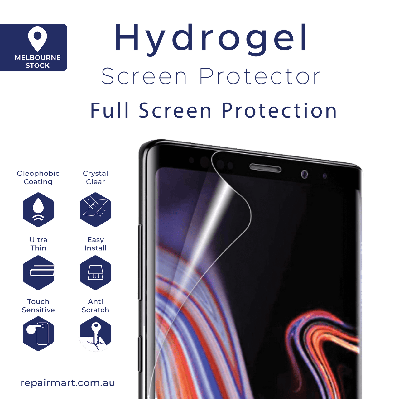 Full Coverage Ultra HD Premium Hydrogel Screen Protector Fit For Samsung Galaxy A Series Hydrogel Screen Protector - All Models