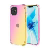 Thumbnail for Clear Rainbow Airbag Bumper Shockproof Case Cover - Compatible with iPhone 12 mini (5.4'')