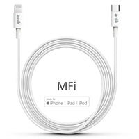Thumbnail for Anik MFi Certified Charge Sync USB Type C to Cable White Fit for iPhone