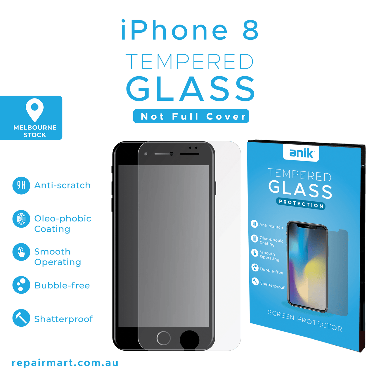 iPhone Series Compatible 2x Tempered Glass Screen Protector
