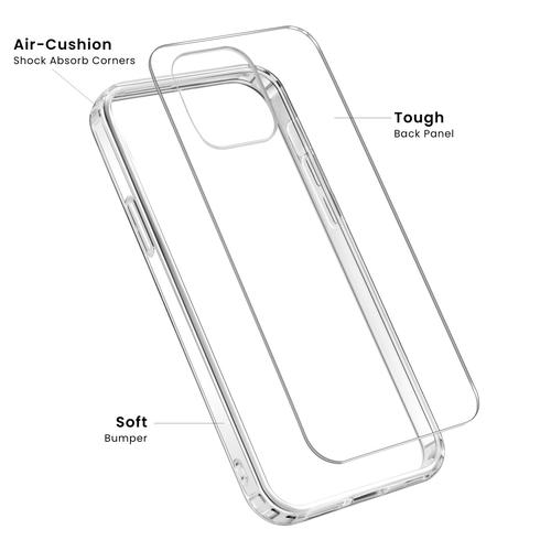 Original Simple Transparent Protective Phone Case Cover - Compatible with iPhone 12 Pro Max