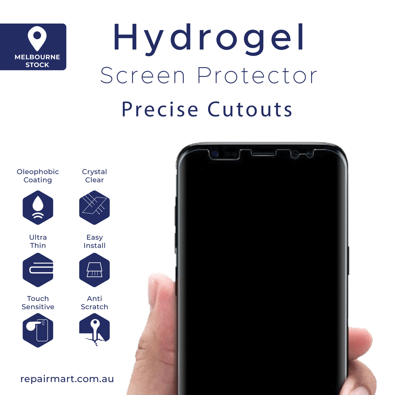 Vivo S7t Compatible Premium Hydrogel Screen Protector With Full Coverage Ultra HD
