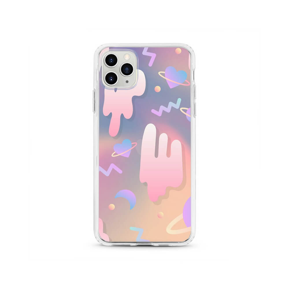 Aurora Laser Case With Holographic Pattern Fit For iPhone 12 / 12 Pro (6.1'')