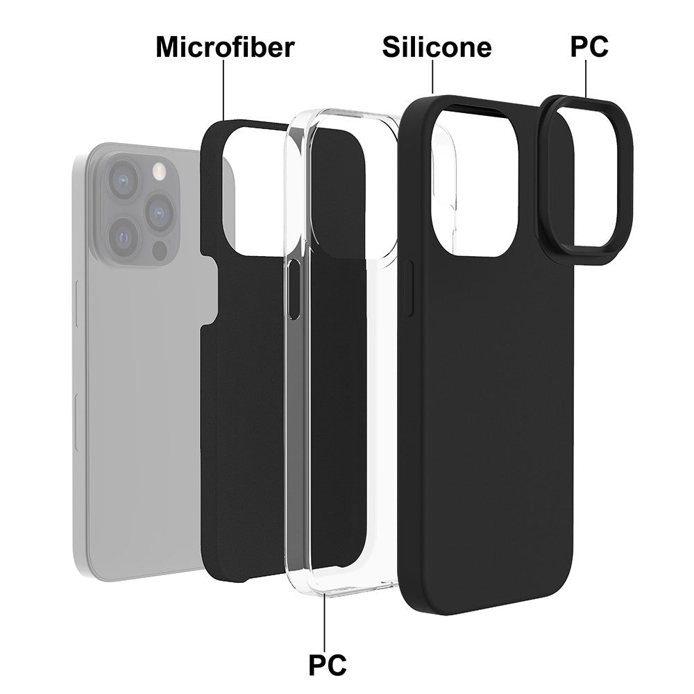 Fit For iPhone 13 Mini Compatible With Hybrid Silicone Case Cover