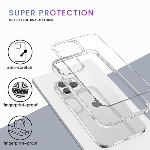 Fit for iPhone 12 Pro Max Ultra Clear Military Grade Protection Phone Case Cover